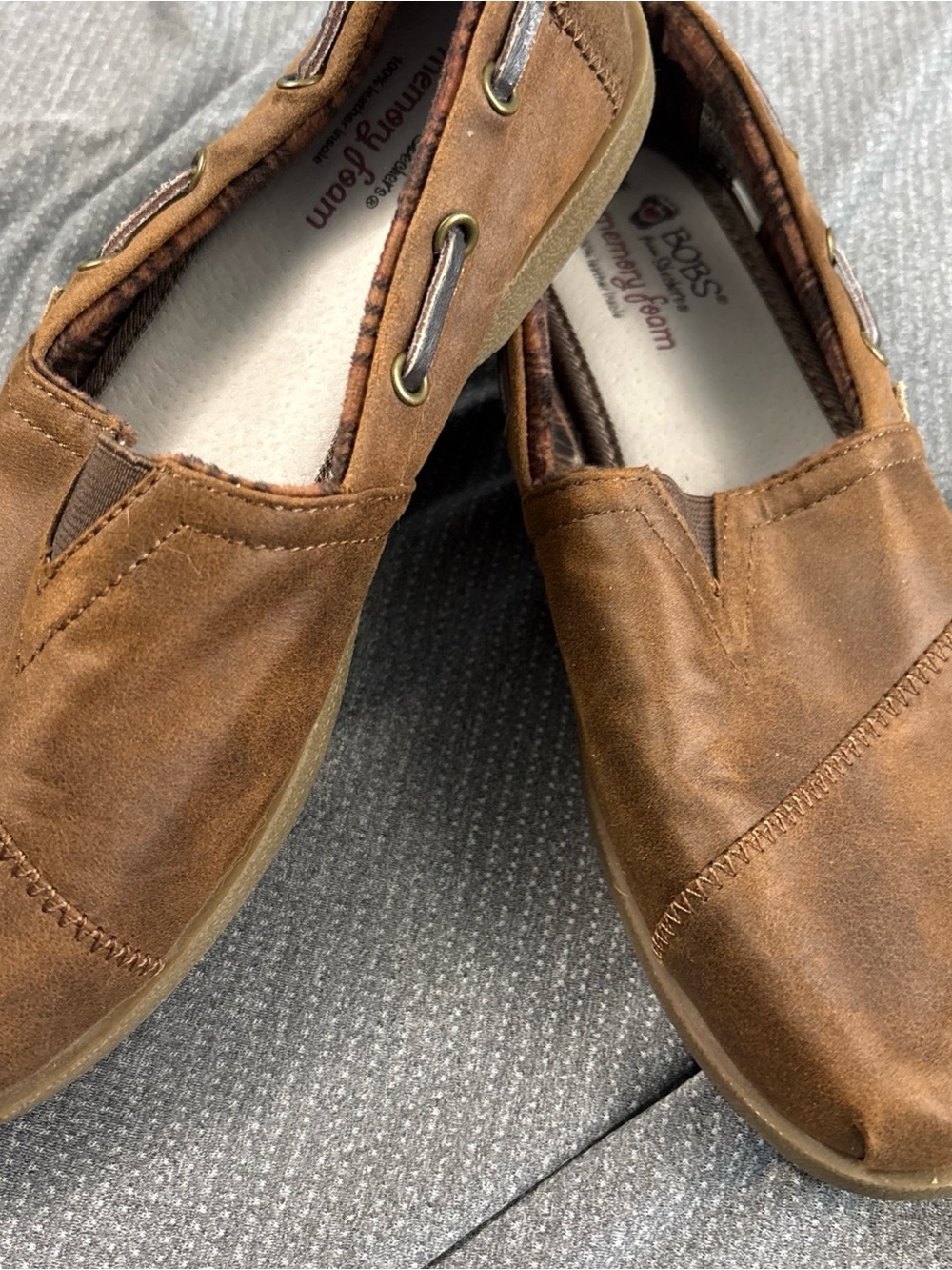 BOBS from Skechers Women’s Brown Slip-On Loafers size 7.5